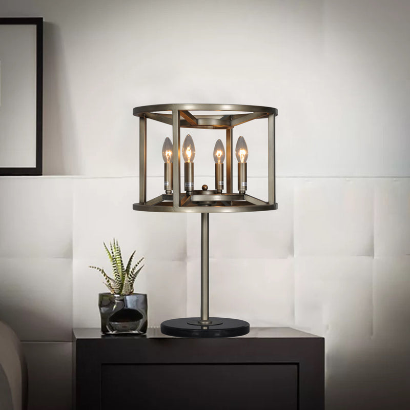 "Reticolo" 4-Bulb Candle-Style Table Lamp